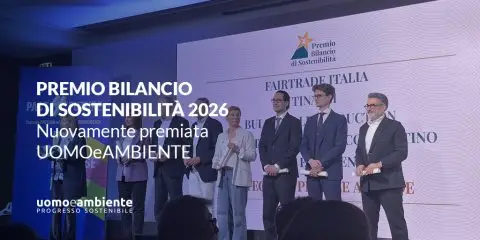 Premio Bilancio di sostenibilità 2026 nuovamente premiata UOMOeAMBIENTE