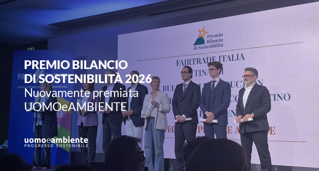 Premio Bilancio di sostenibilità 2026 nuovamente premiata UOMOeAMBIENTE
